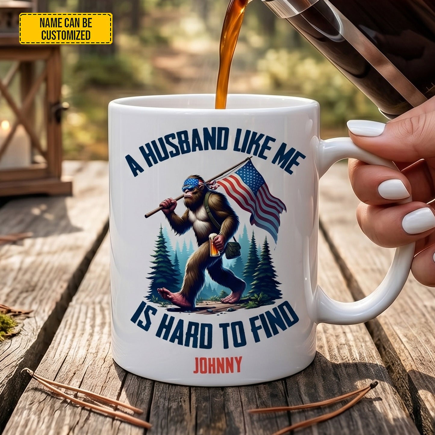 Hard To Find Legends – Personalized Bigfoot White Mug