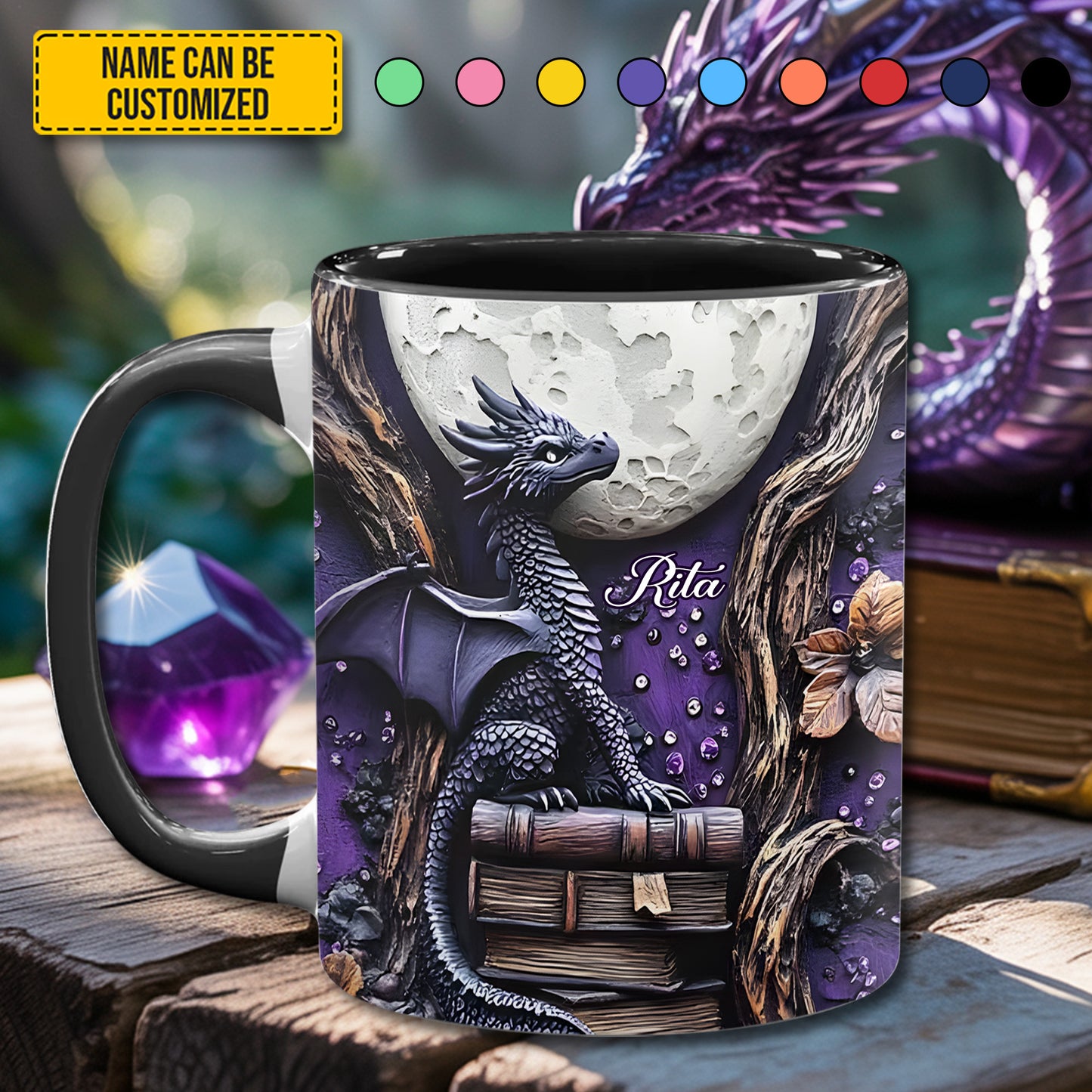 Wyrmling Dreams - Personalized Dragon Accent Mug