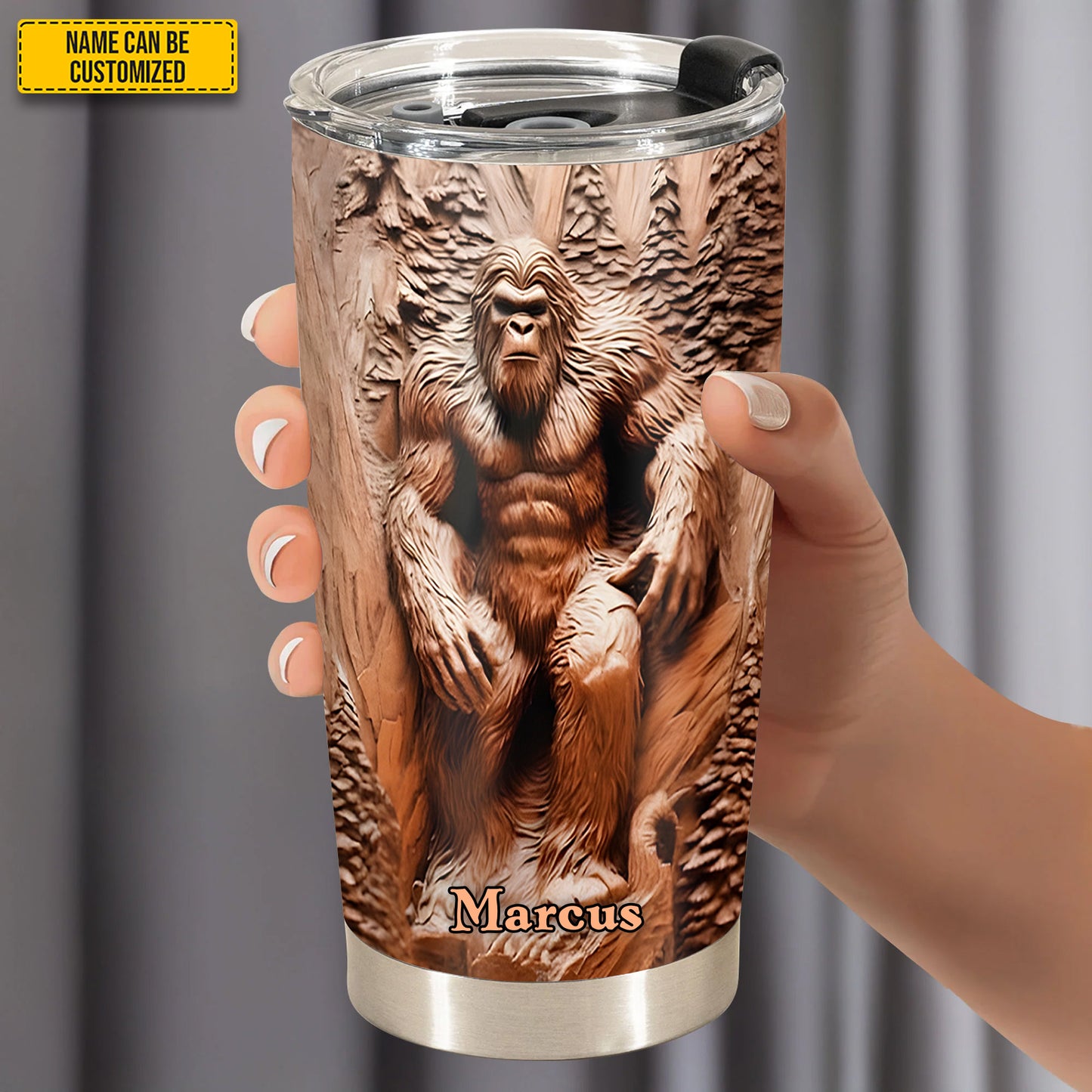 Mountain King – Personalized Bigfoot Tumbler