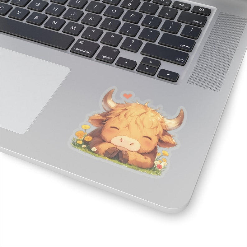 Highland Cow Sticker Cute Cow Sticker