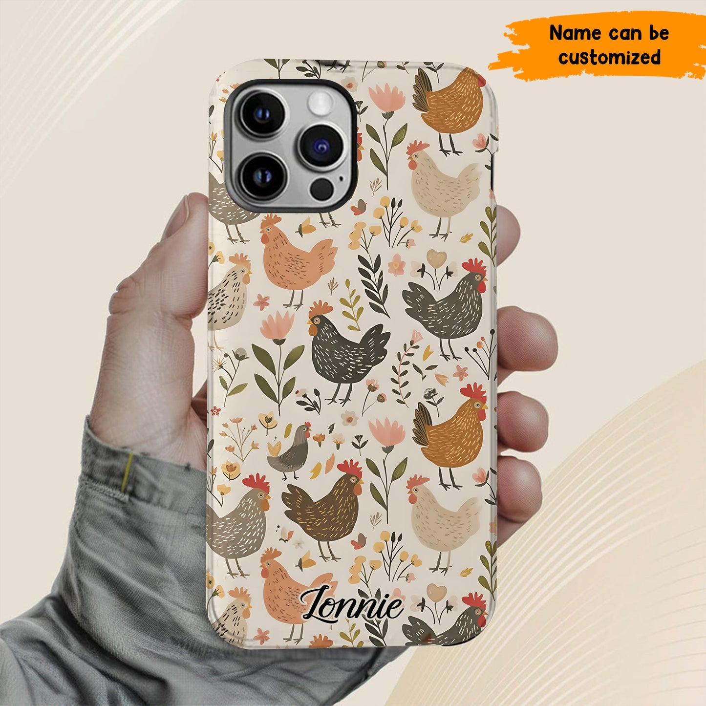 Personalized Chicken Phone Case
