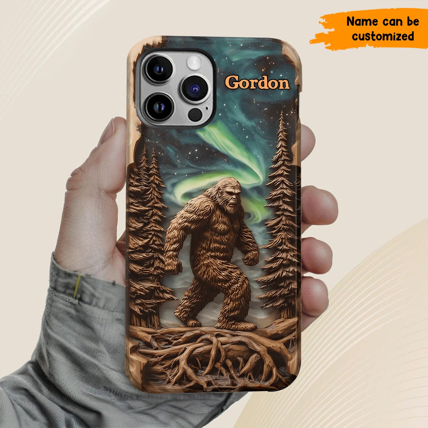 Legend in the Trees – Personalized Bigfoot Phone Case
