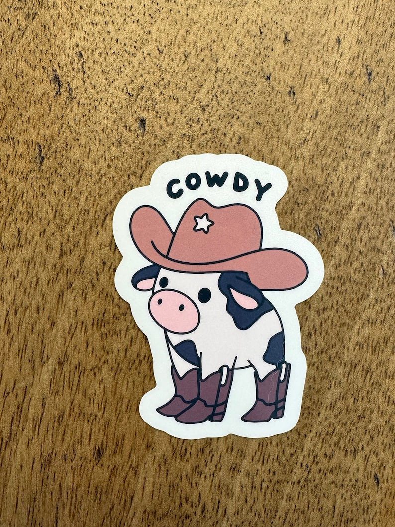 Cowdy Cowboy Sticker