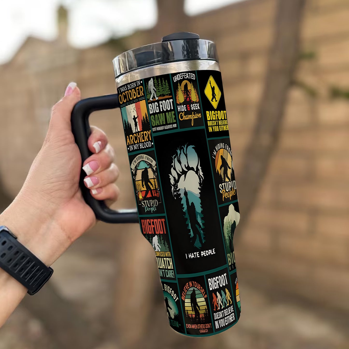 The Funny Bigfoot Collection Tumbler 40oz