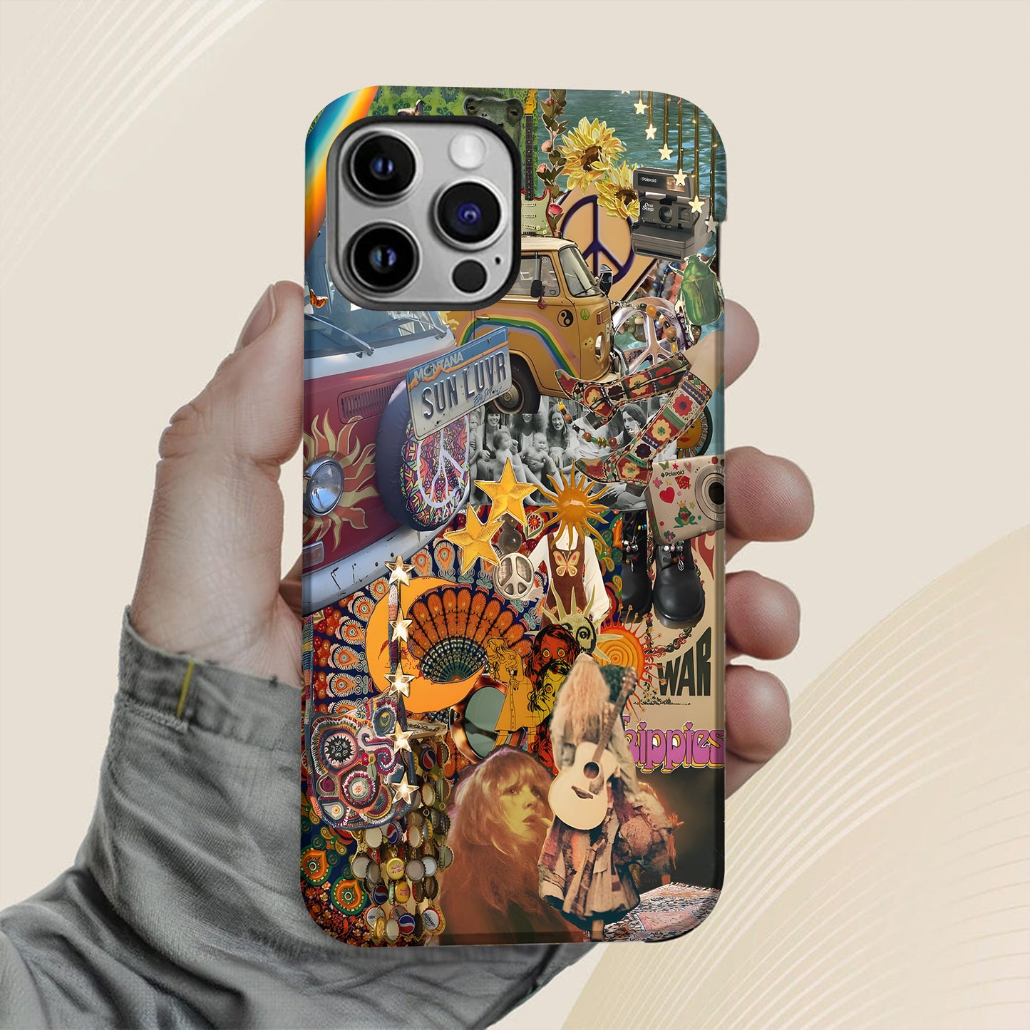 Psychedelic Hippie Collage Phone Case