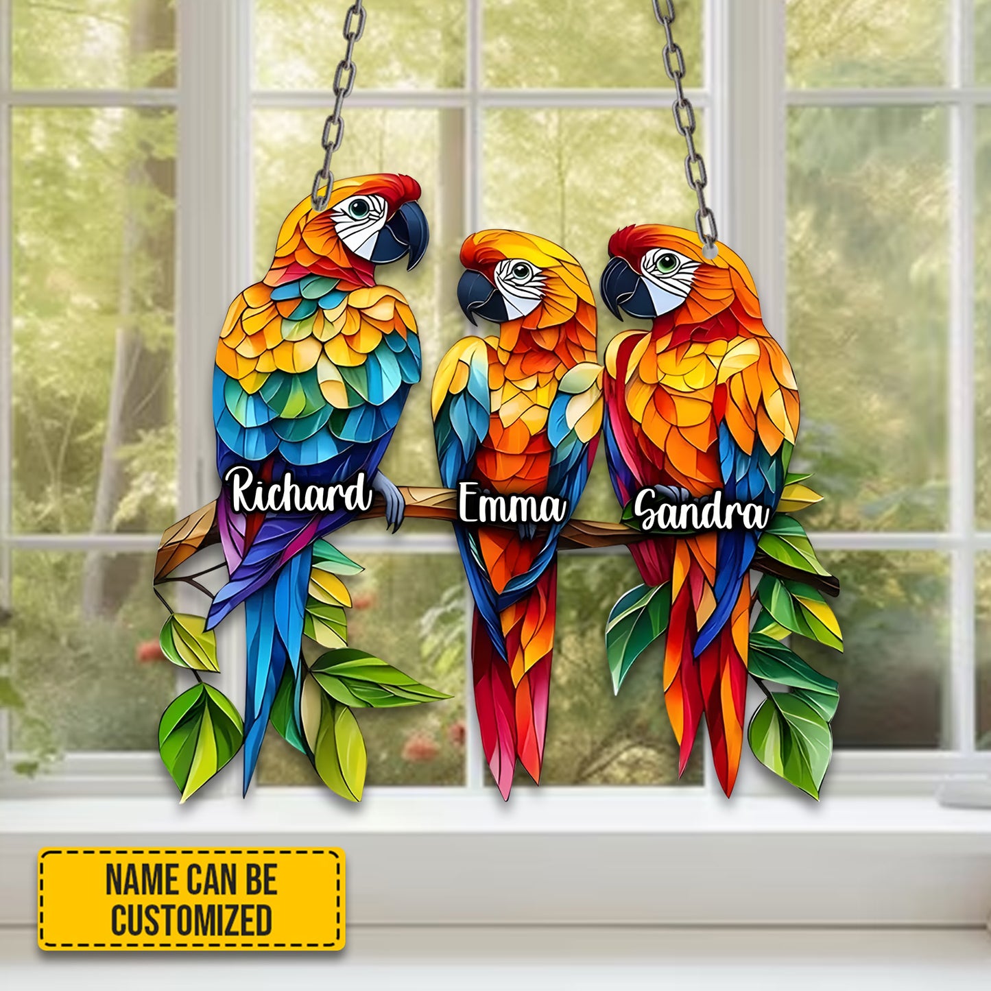 Bird acrylic window - Personalized Acrylic Window