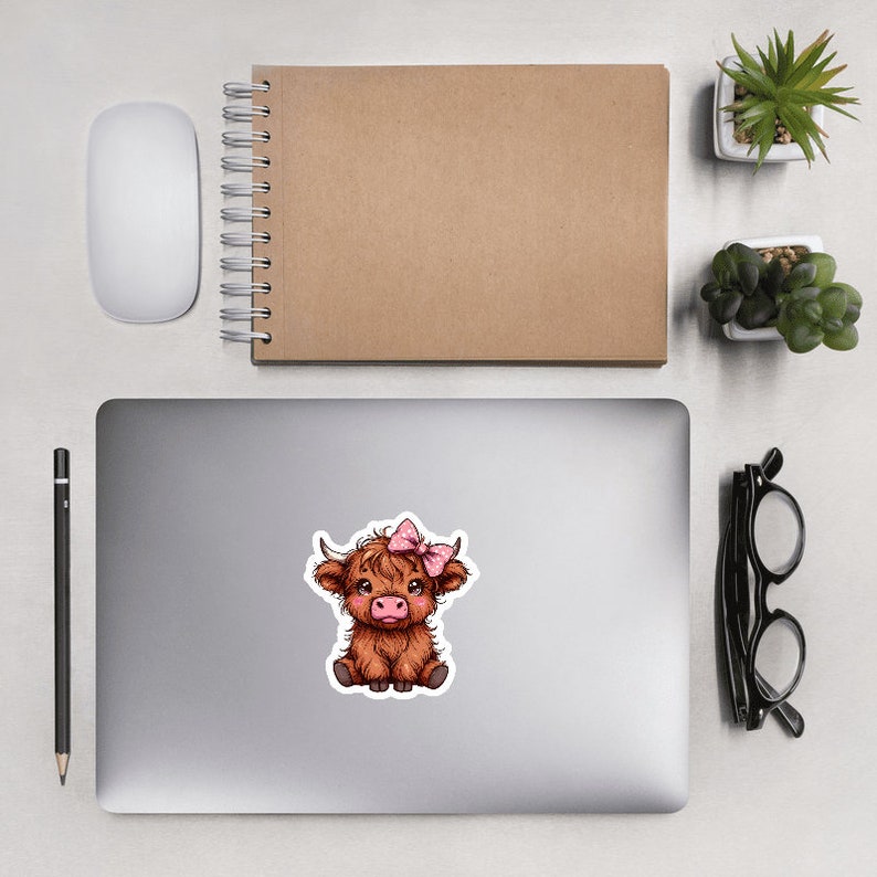 Baby Highland Cow Sticker