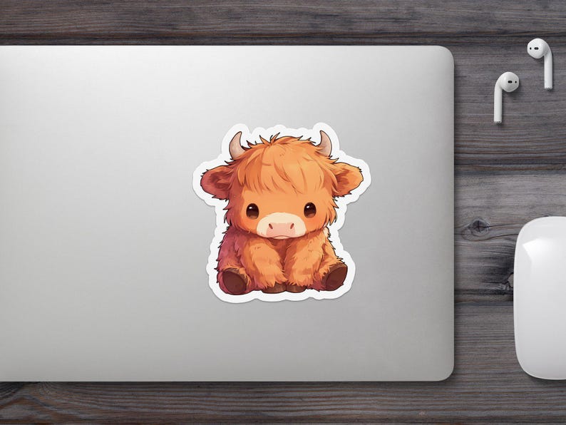 Cute Highland Cow Sticker