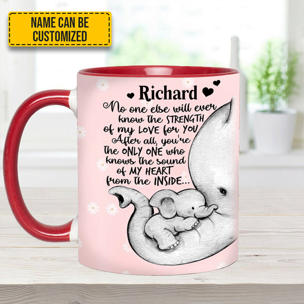 Elephant Mother's Day - Personalized Accent Mug