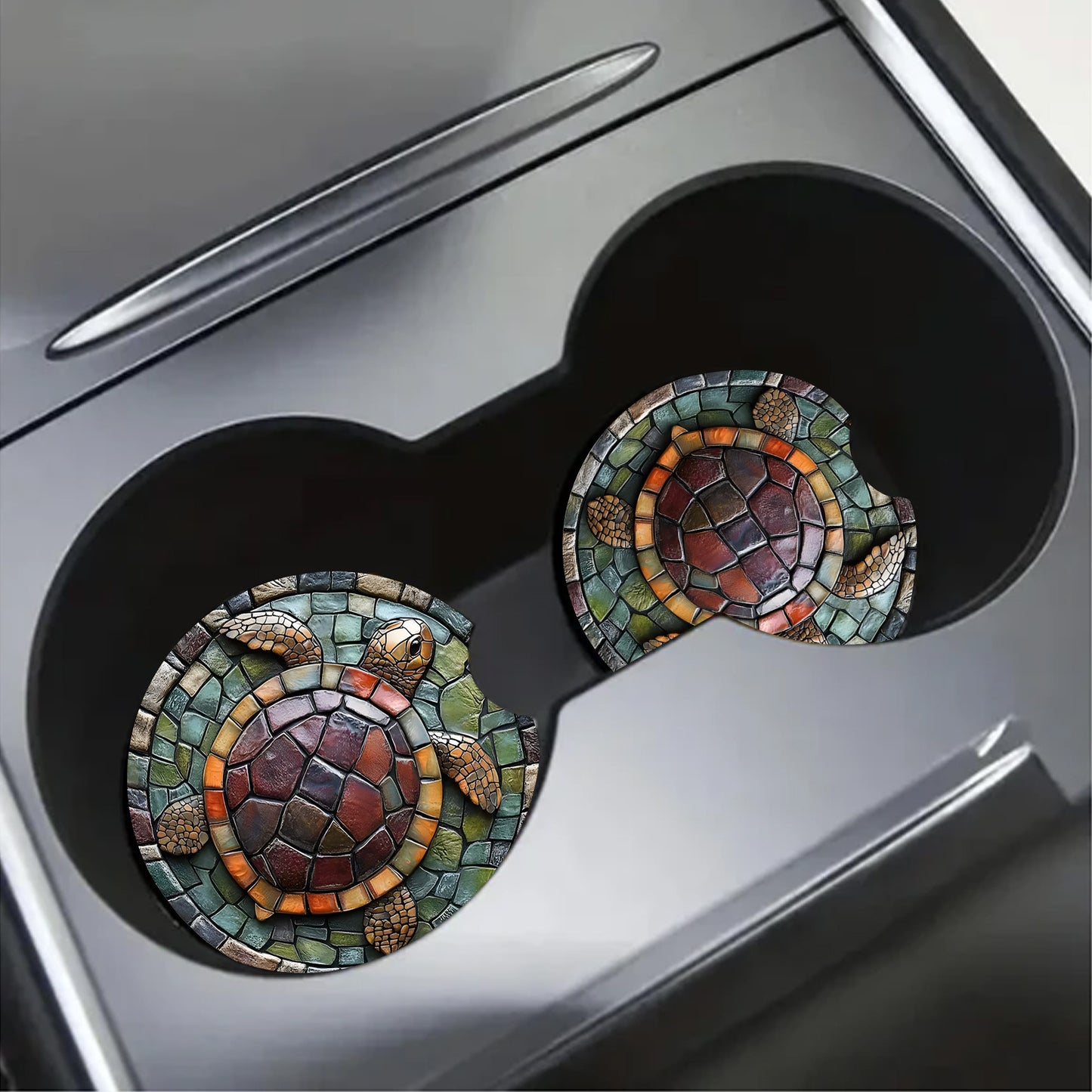 Sea Turtles Mini Decorative Car Coaster