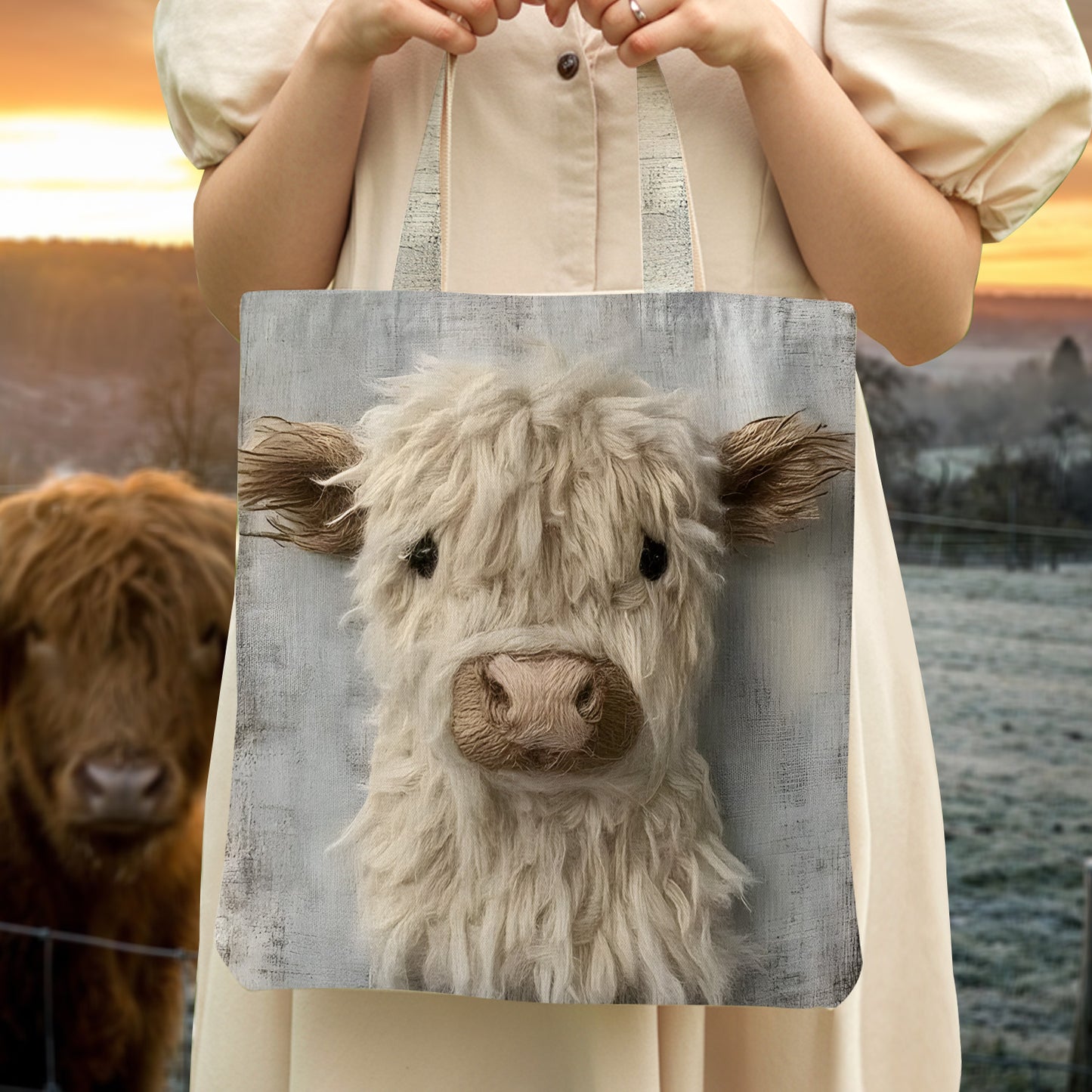 Cute Highland Cow Tote Bag