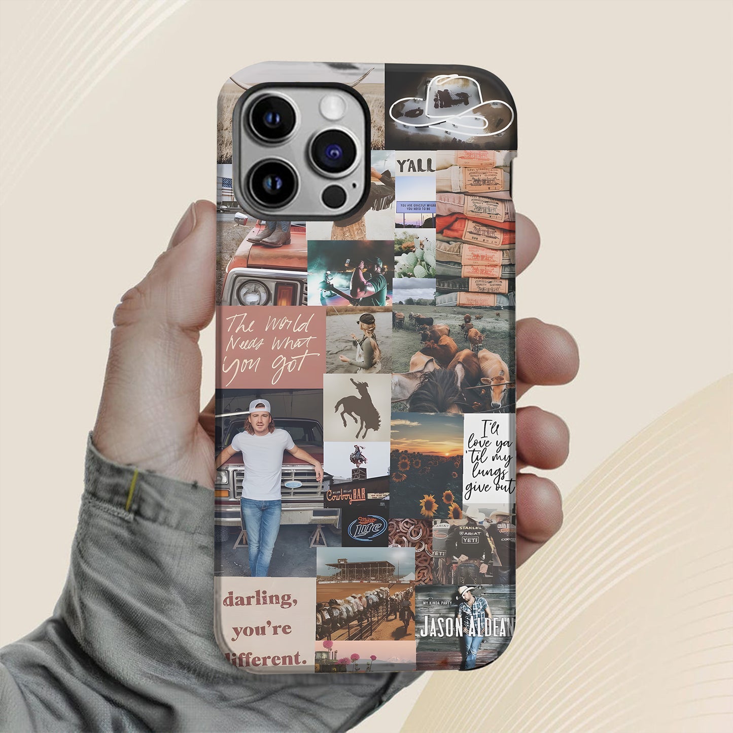 Country Soul Collage – Western Charm Phone Case
