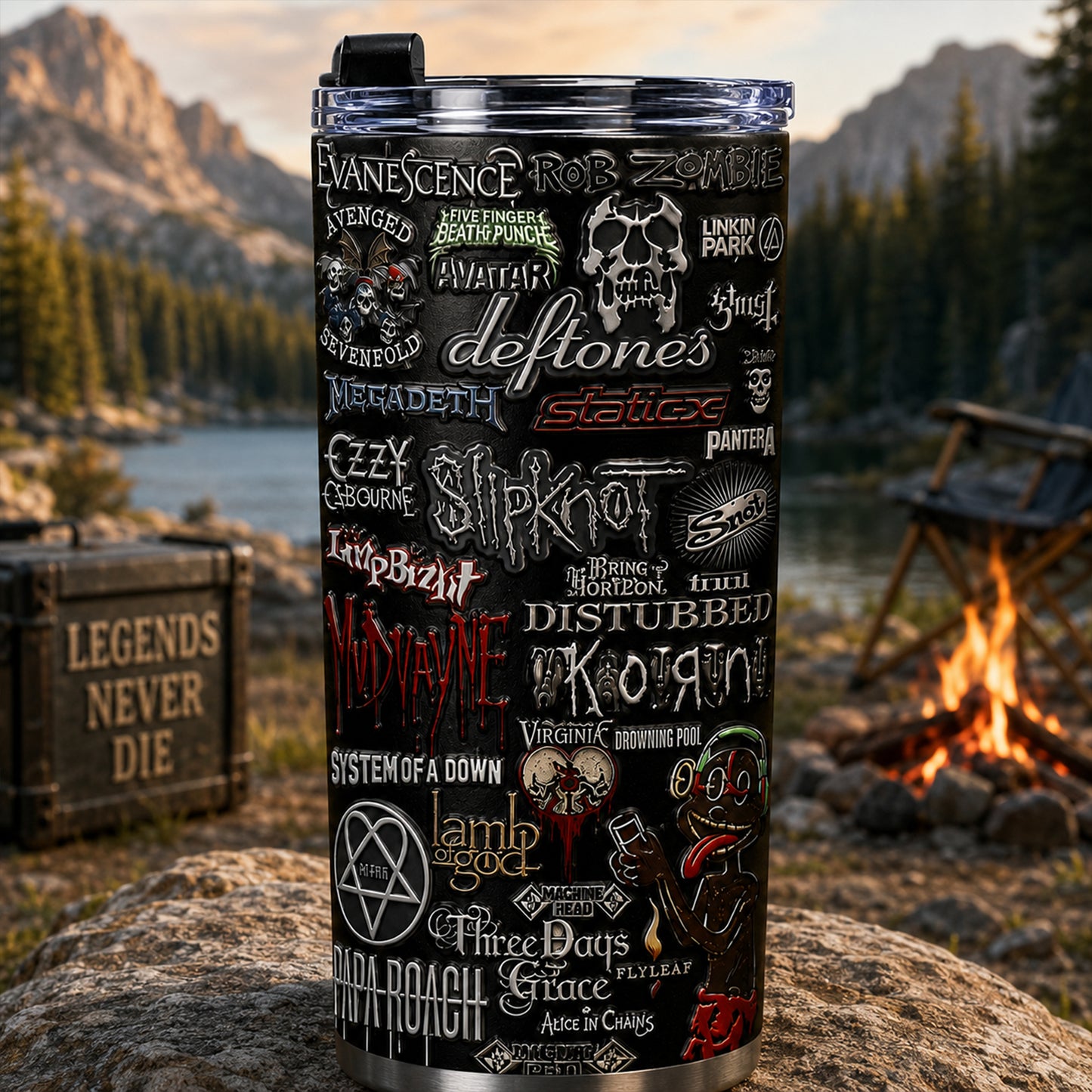 Rock Lovers - Classic Rock Legends Tumbler Version 17