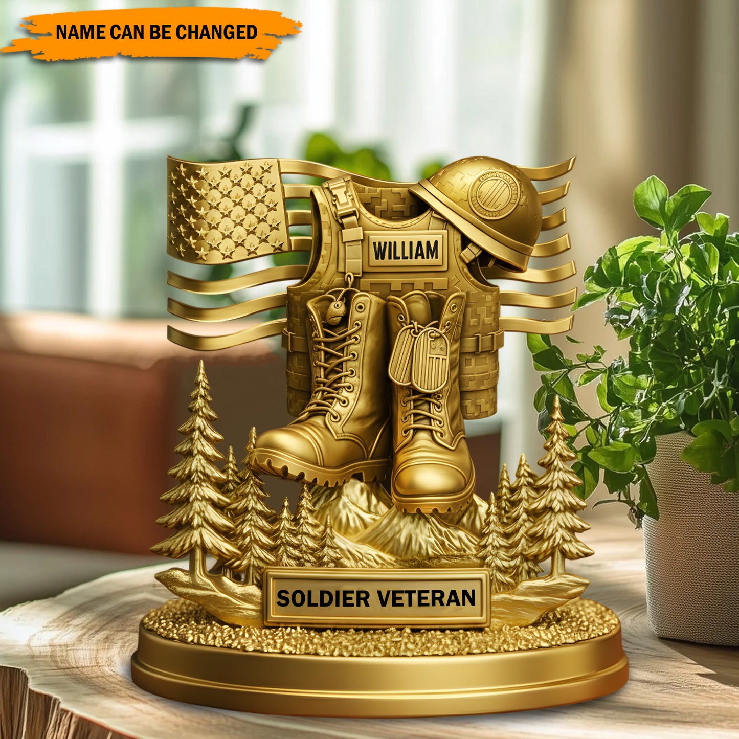 Veteran Valor – Personalized Military Acrylic Plaque