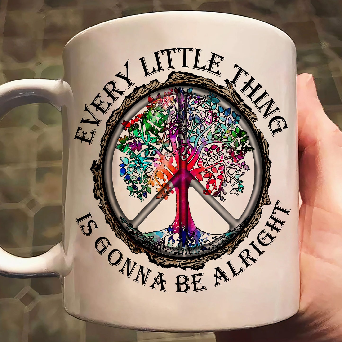 Every Little Thing Is Gonna Be Alright - Hippie Mug
