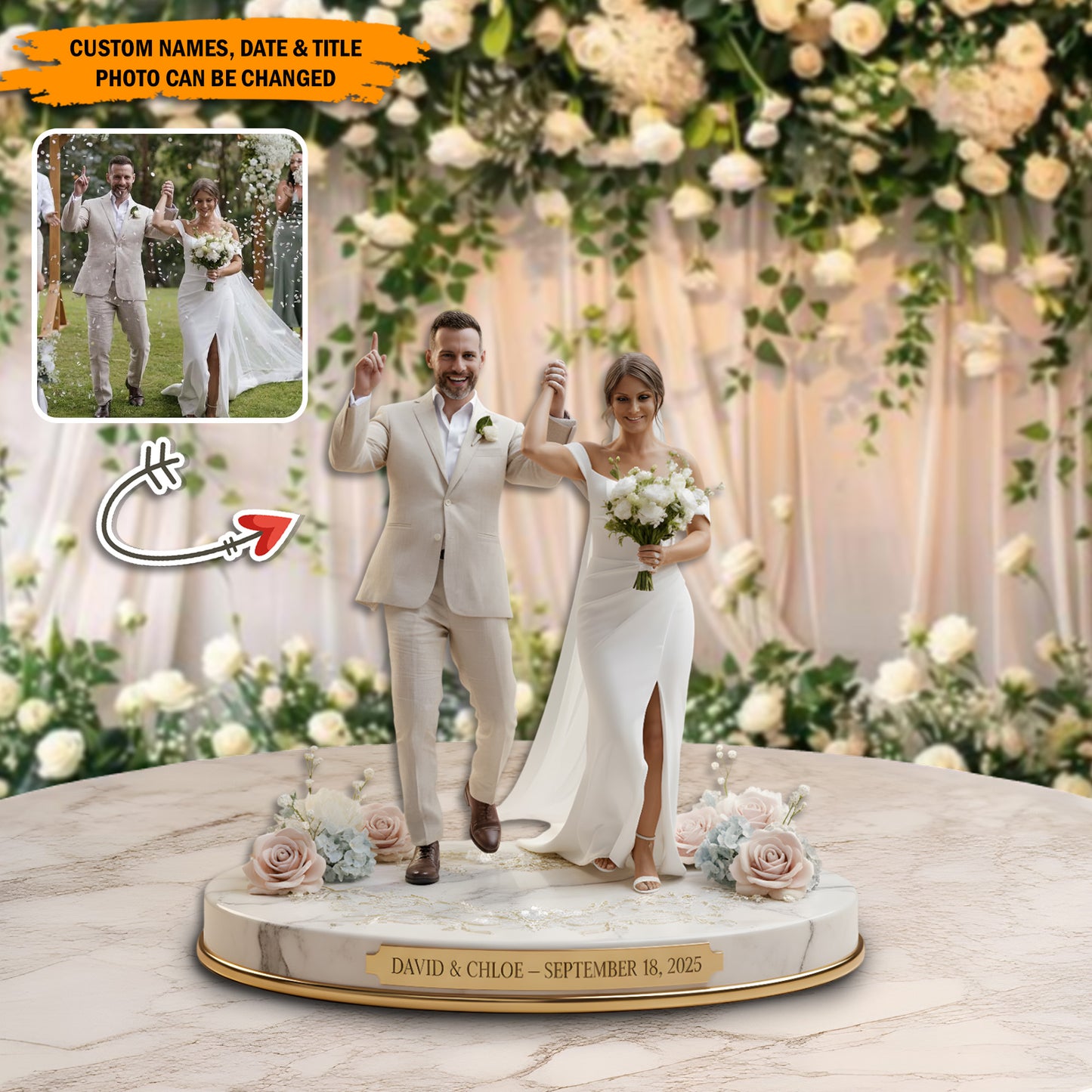 Timeless Love – Personalized Photo Acrylic Plaque