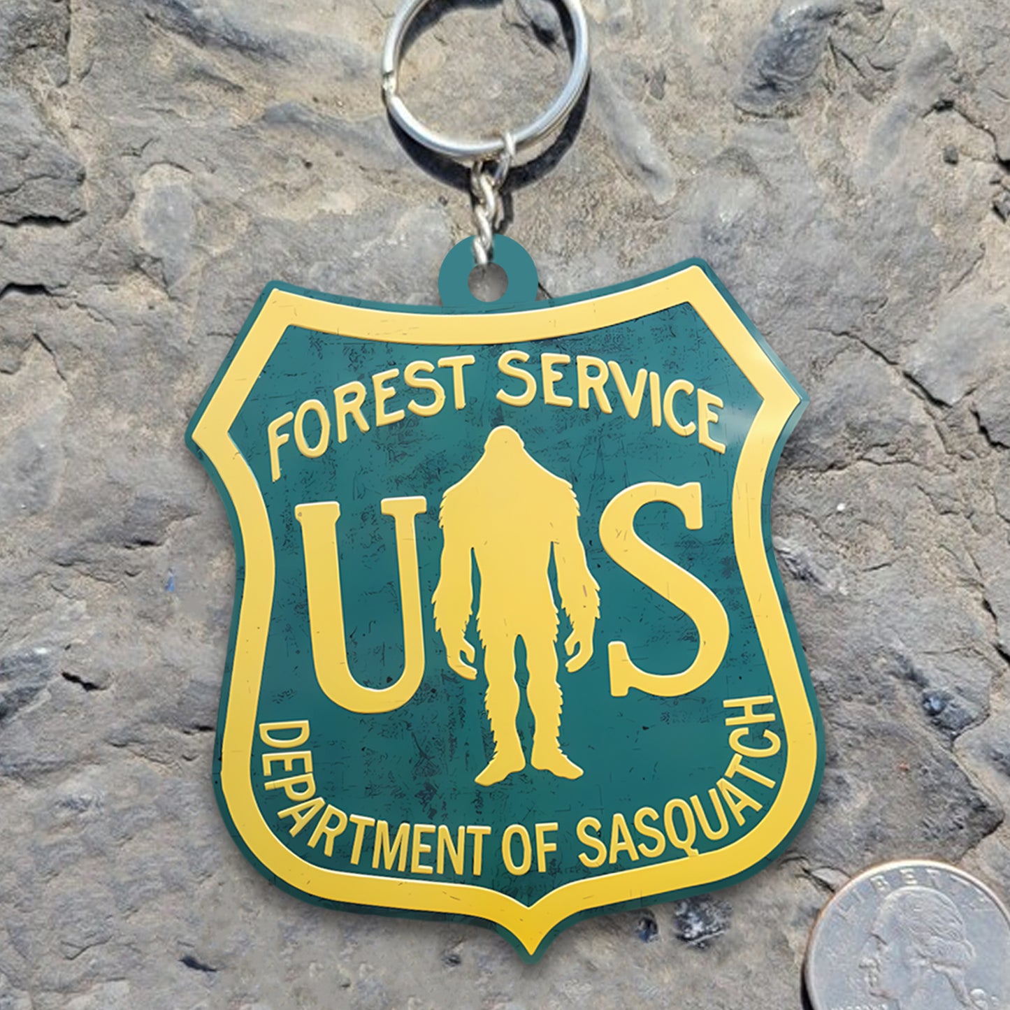US Forest Service – Sasquatch Division Keychain