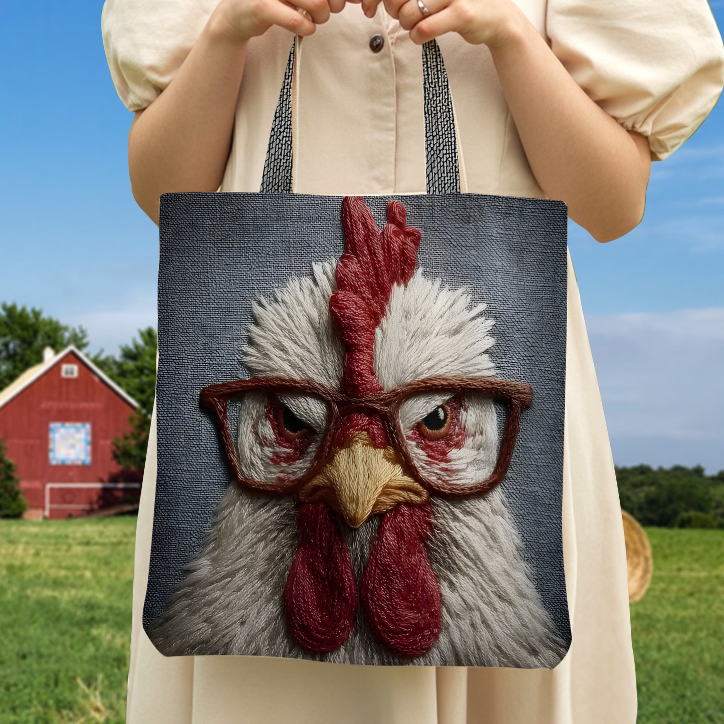 Funny Chicken Tote Bag