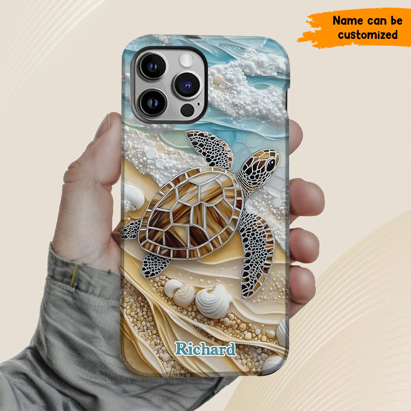 Love Turtle - Personalized Turtle Phone Case