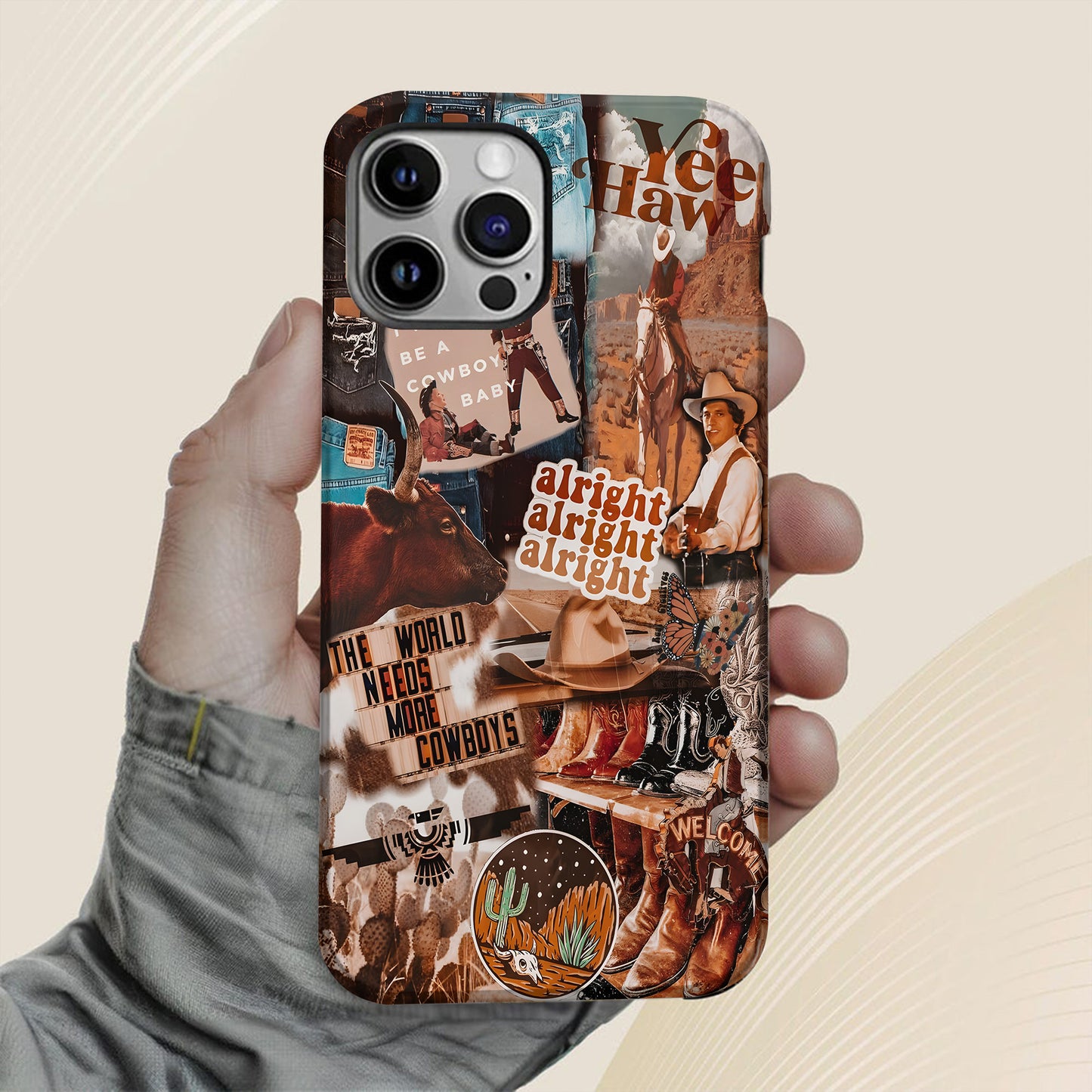 Desert Rodeo Collage – Western Grit Phone Case
