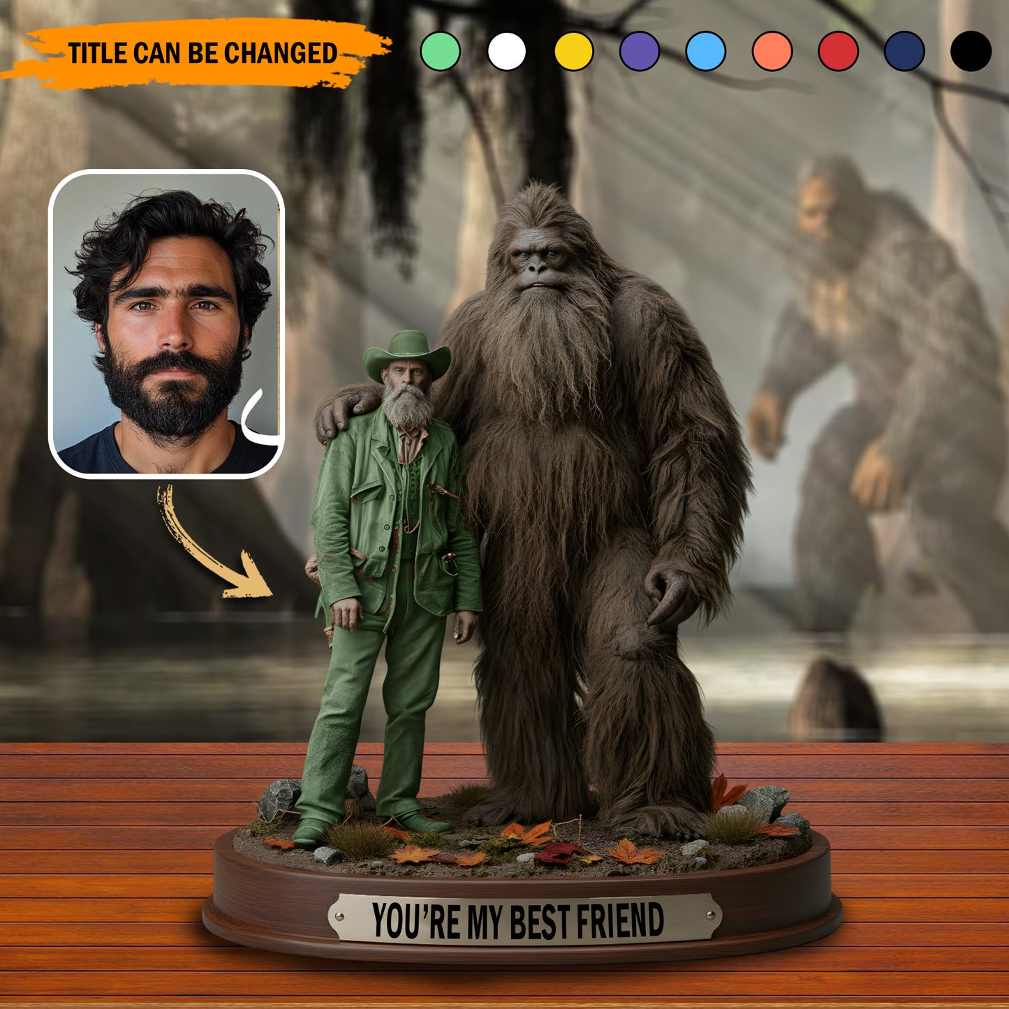 My Legendary Buddy – Personalized Bigfoot Friendship Acrylic Plaque