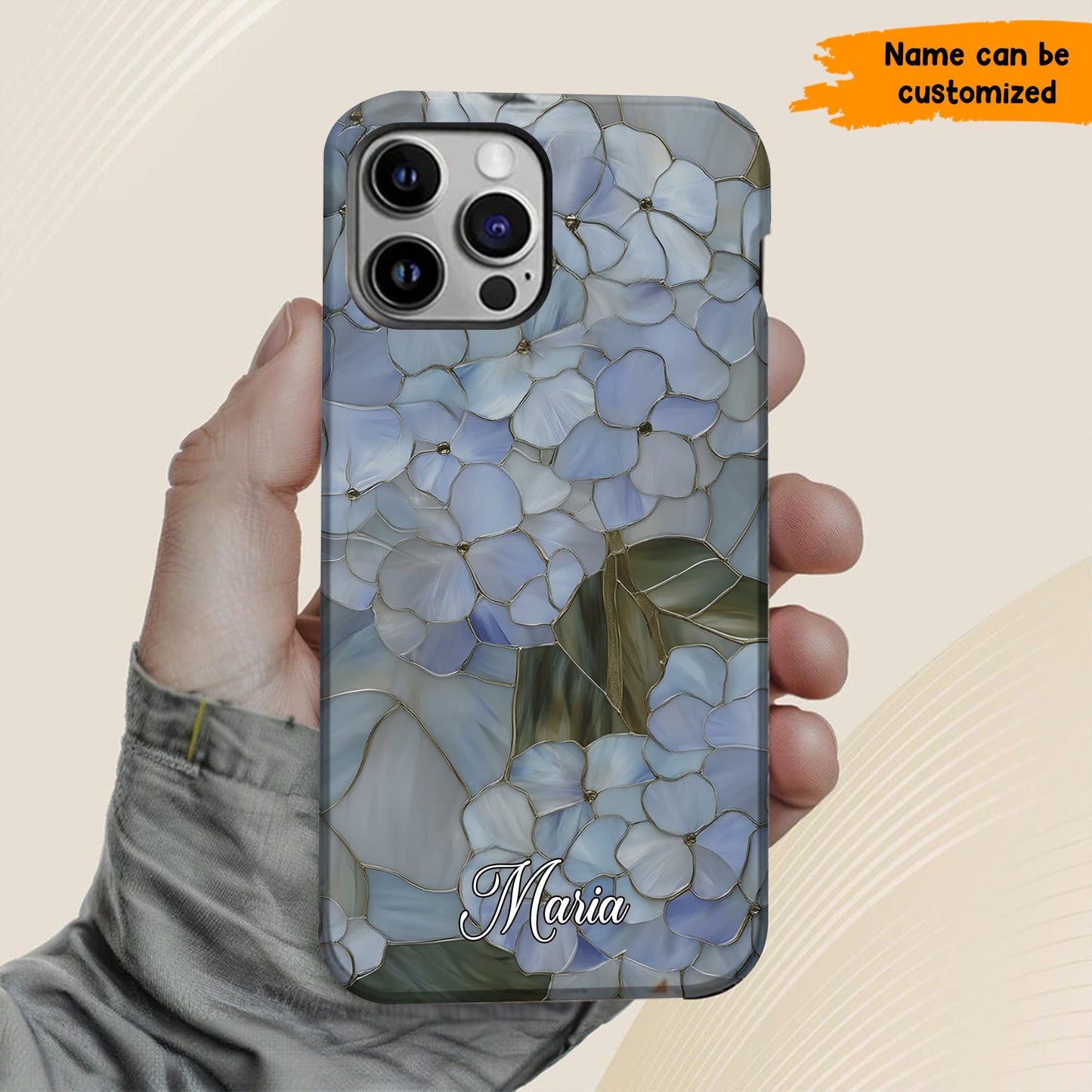 Blue Hydrangea Flower Phone Case - Personalized Phone Case