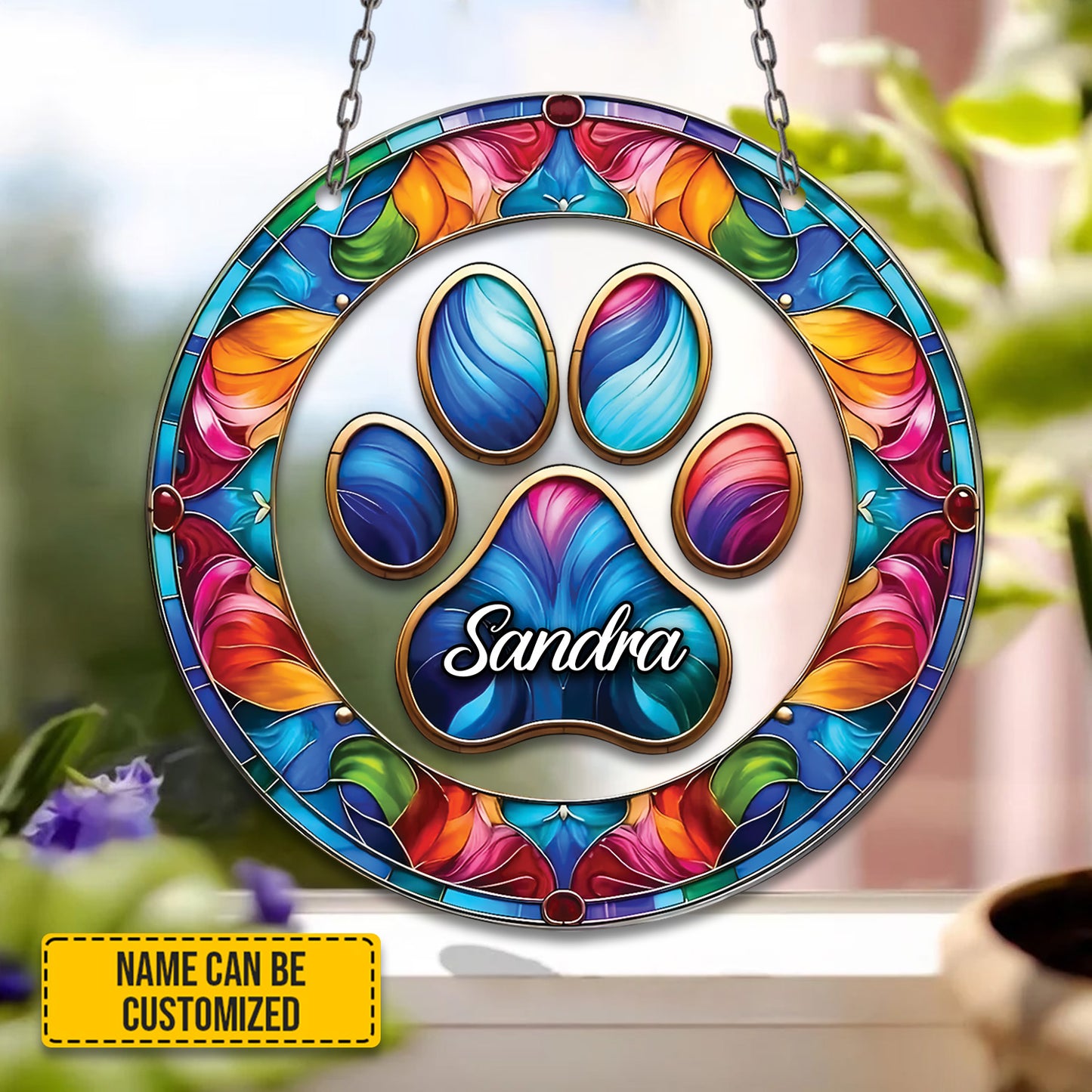 Paw Print - Personalized Acrylic Window