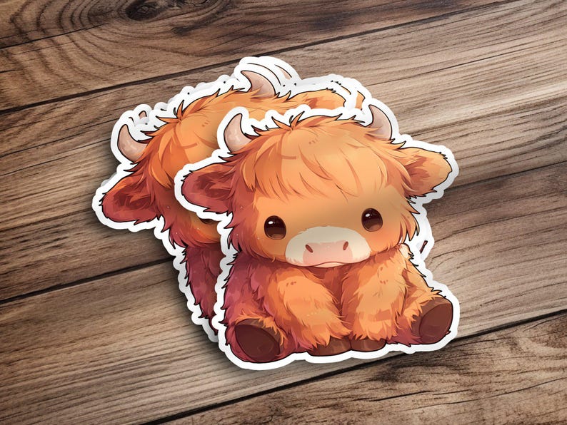 Cute Highland Cow Sticker