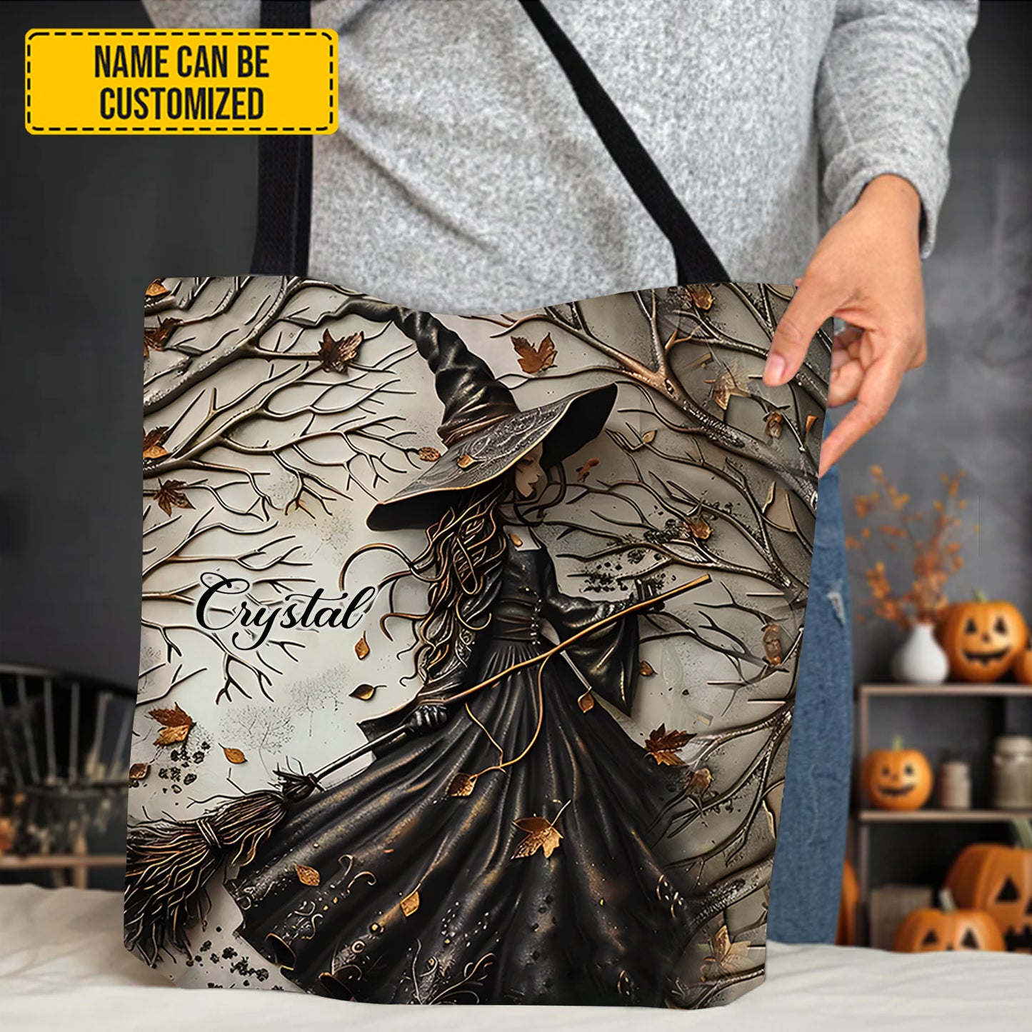 Beautiful Witch - Personalized Witch Tote Bag