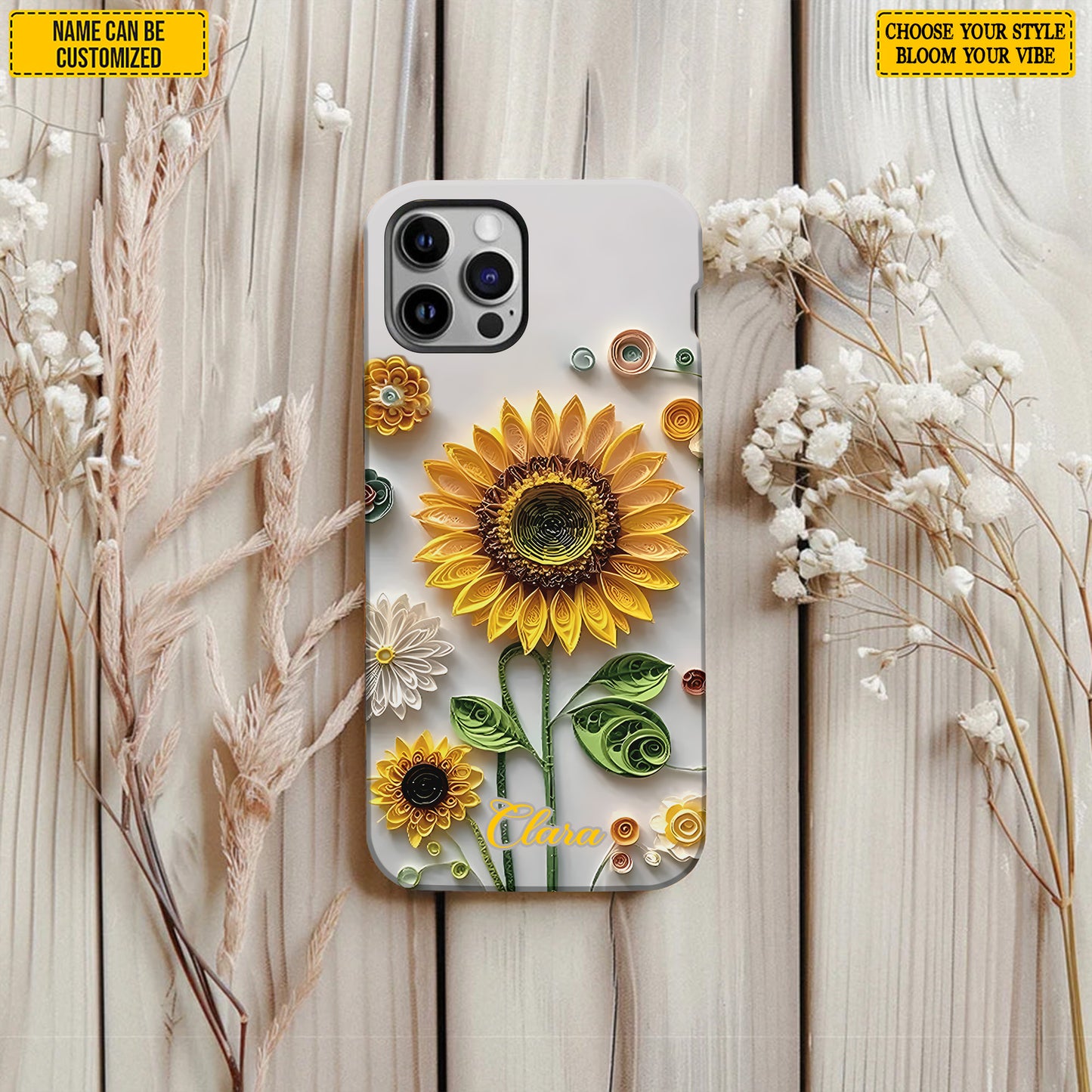Beautiful Sunflower - Personalized Phone Case