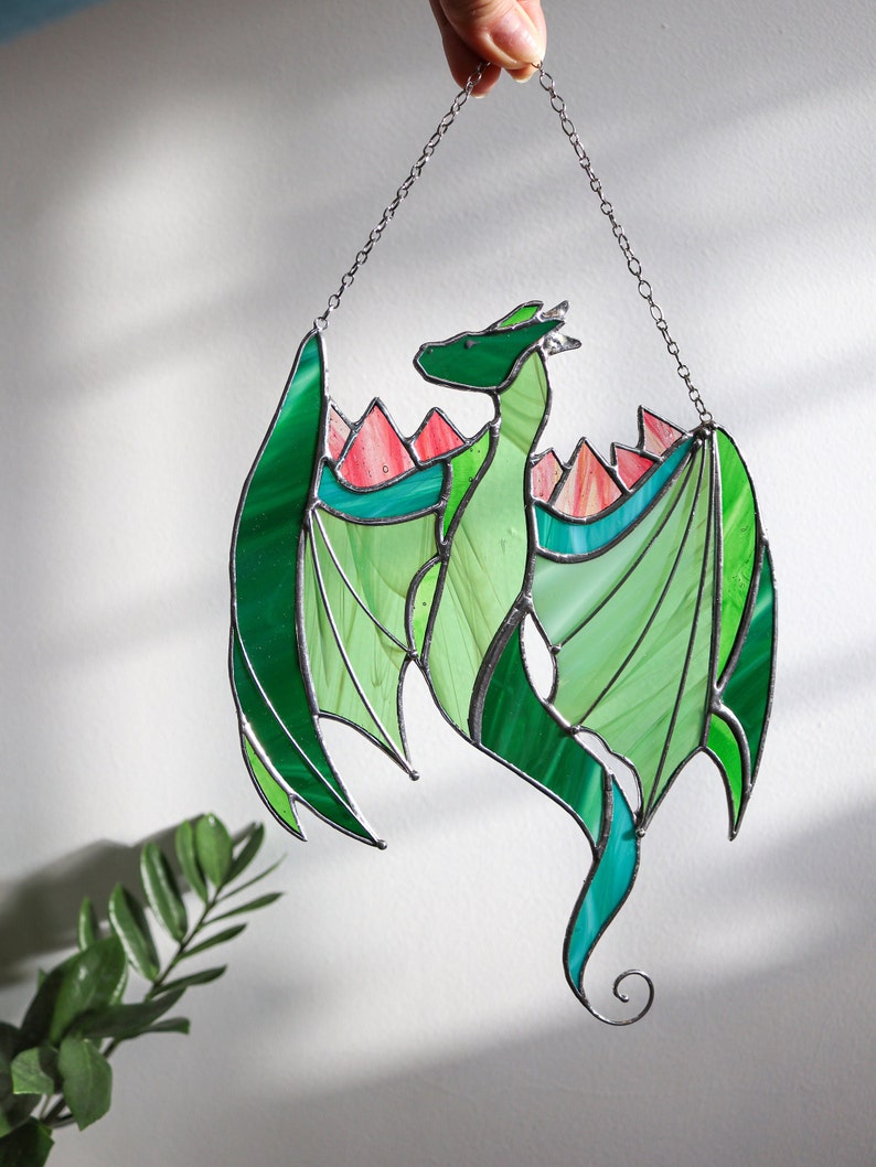 Green Dragon Acrylic Window Hanging