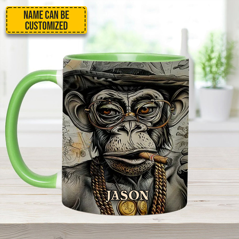 VINTAGE GORILLA - Personalized Gorilla Accent Mug