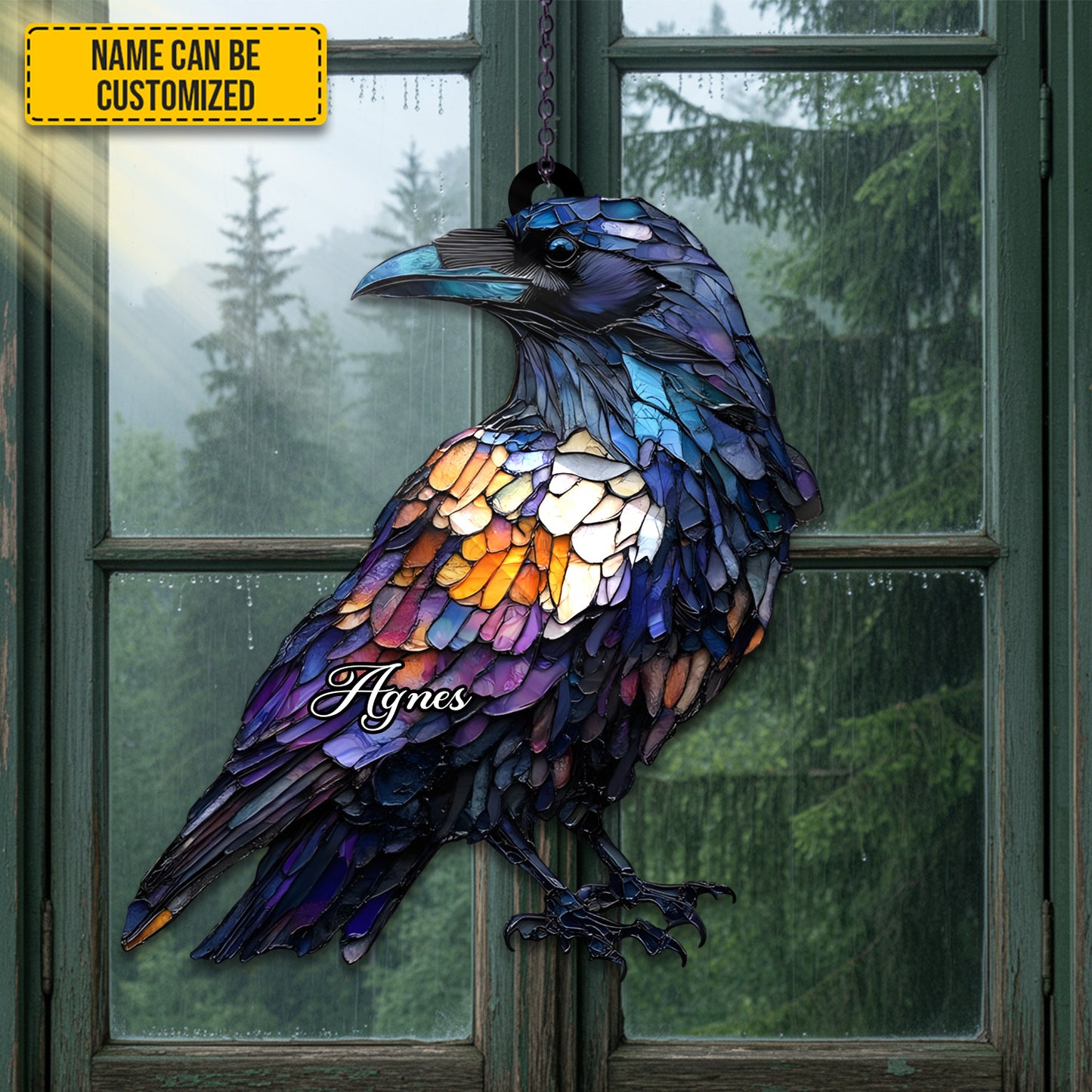 Silent Raven - Personalized Acrylic Window