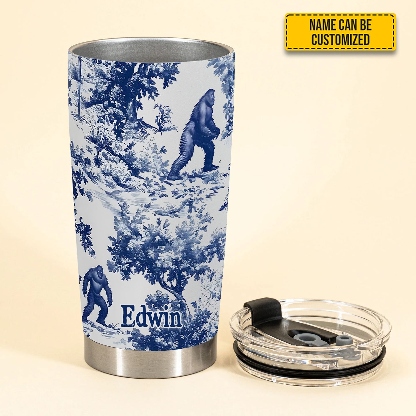 Toile Of The Wild - Personalized Bigfoot Squatch Tumbler