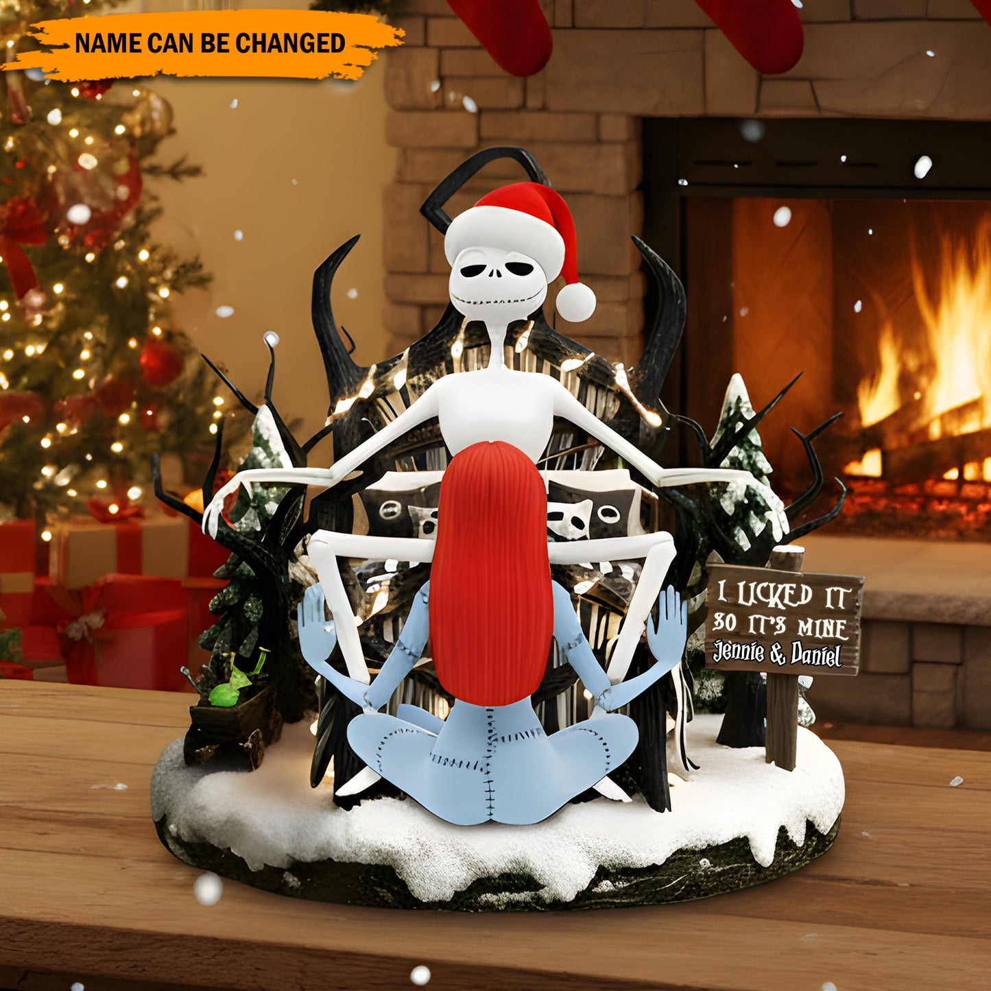 Naughty Holiday Love – Personalized Funny Couple Plaque