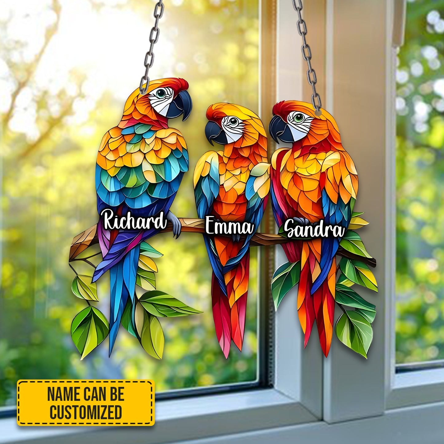 Bird acrylic window - Personalized Acrylic Window