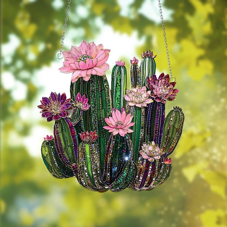 Cactus Window Hanging Acrylic