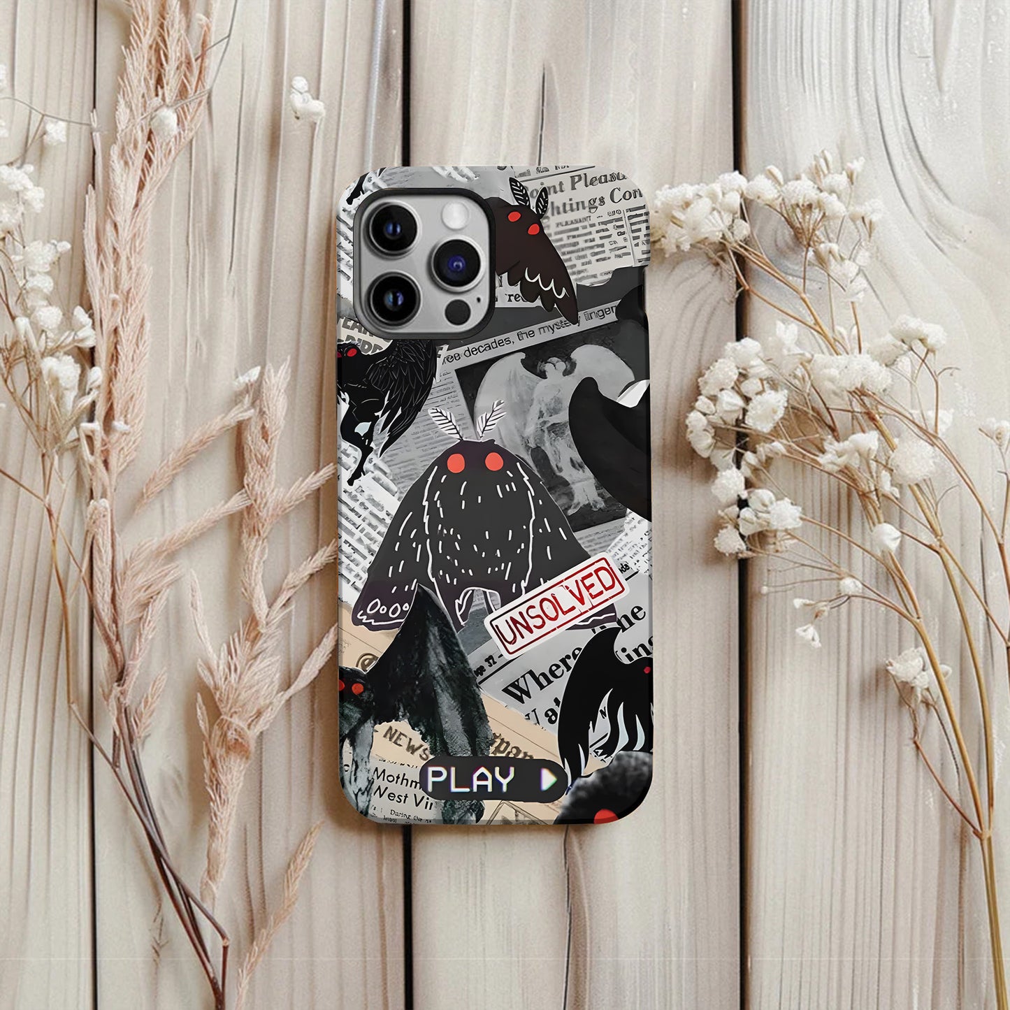 Mothman “Unsolved” Phone Case