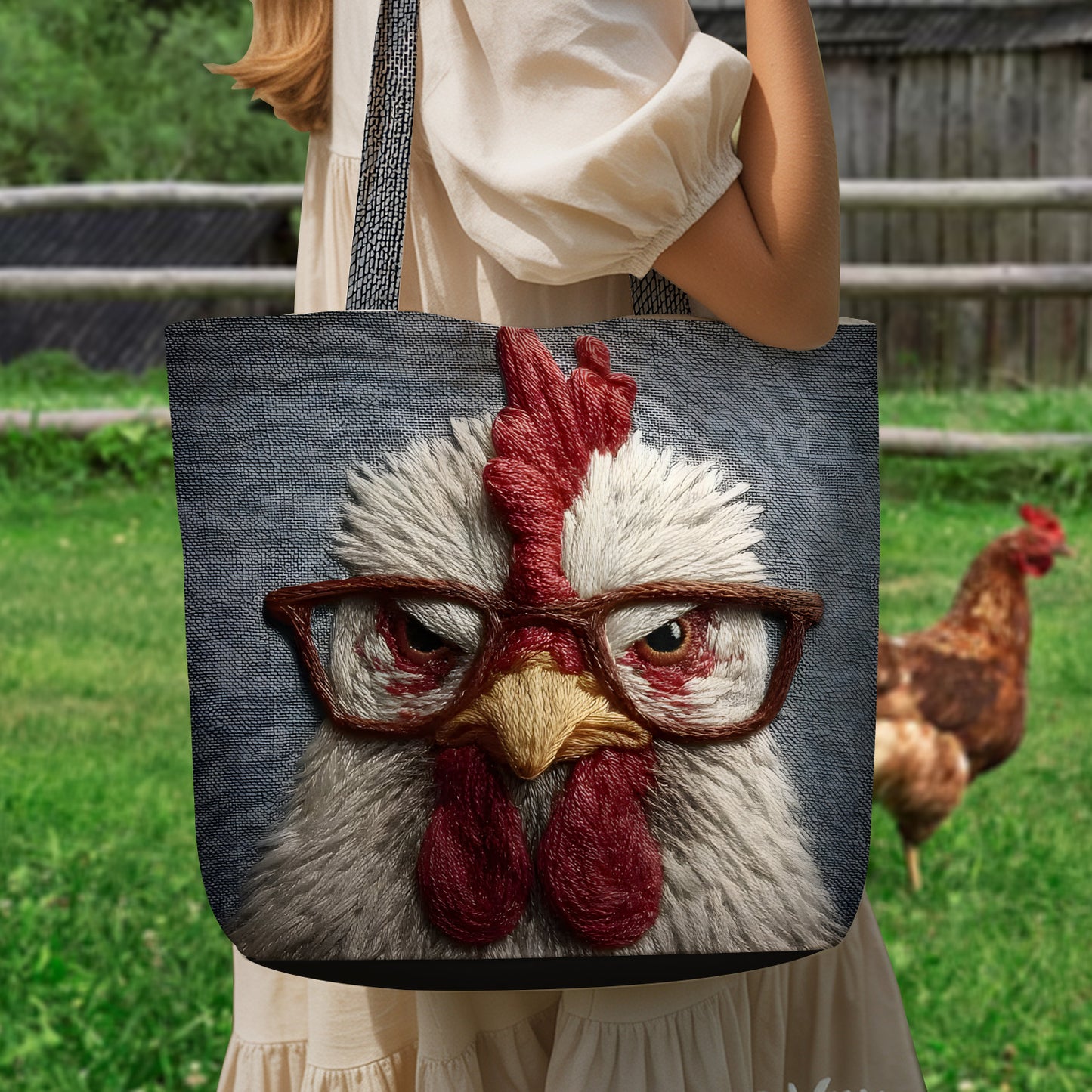Funny Chicken Tote Bag