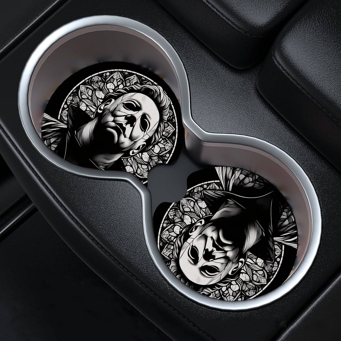 Horror Night Halloween Car Coasters