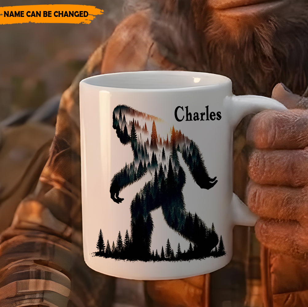 Forest Within – Personalized Bigfoot White Mug