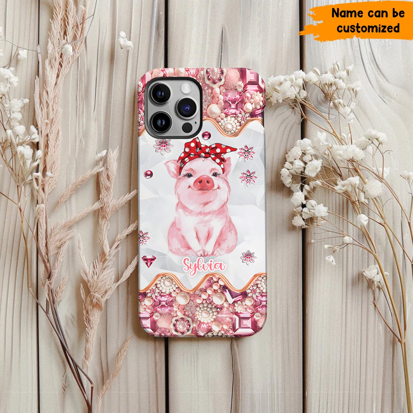 Cute Pig - Personalized Pig Phone Case