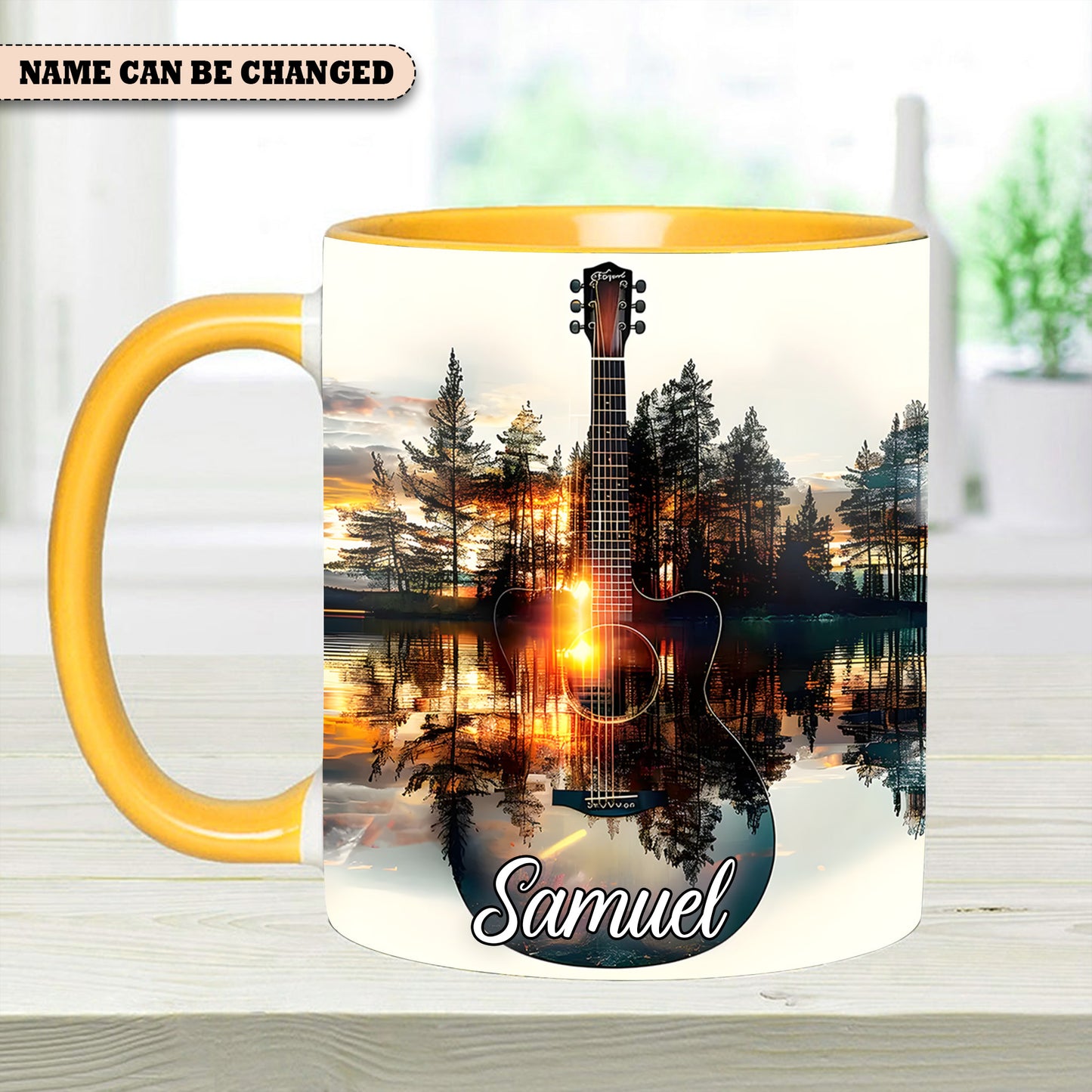 Fantasy Guitar – Personalized Guitar Accent Mug