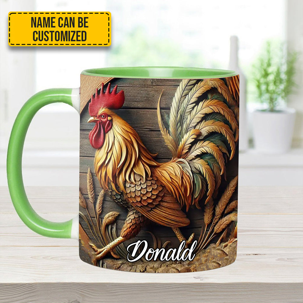 Chicken Accent Mug - Personalized Accent Mug