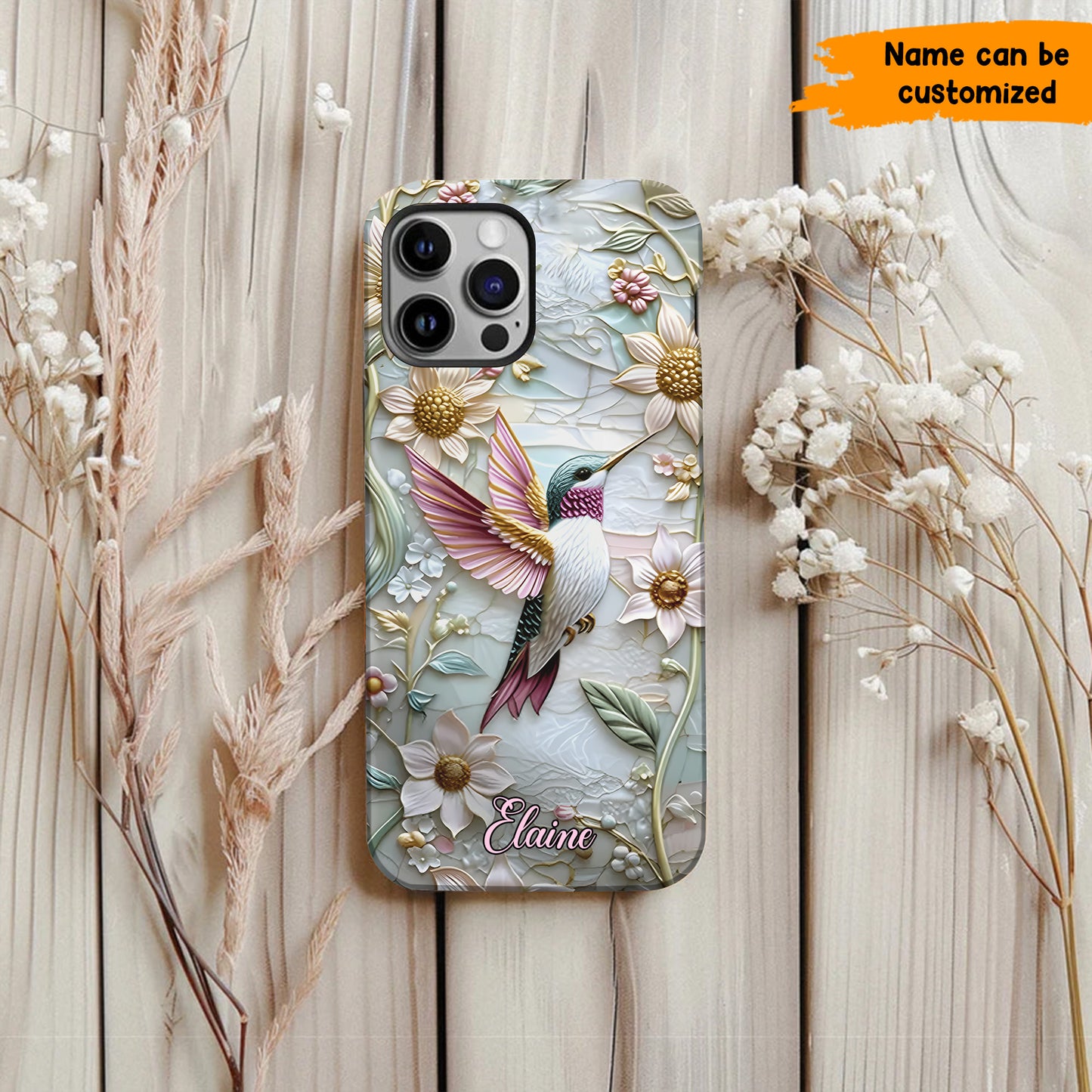 Love Hummingbird - Personalized Hummingbird Phone Case