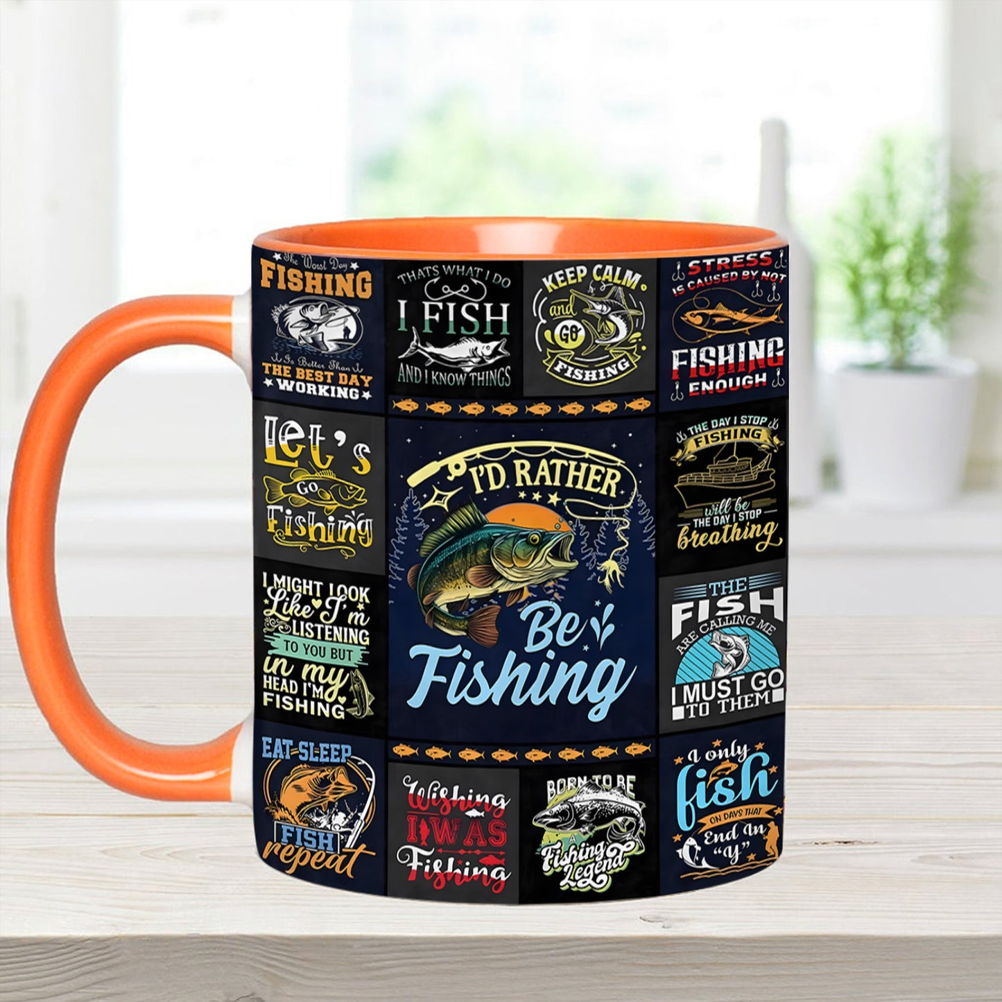 Fishing Collection Accent Mug