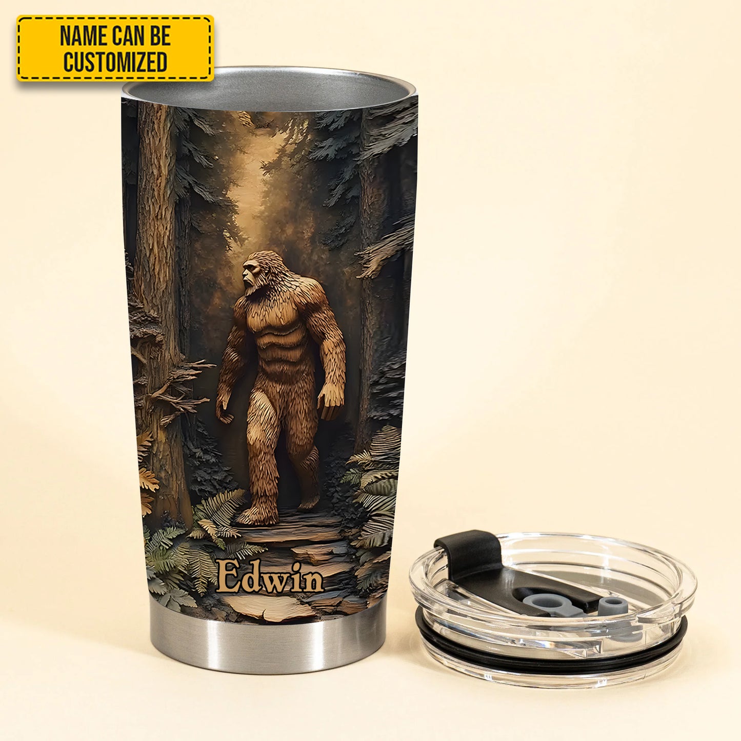 Legend in the Trees – Personalized Sasquatch Tumbler