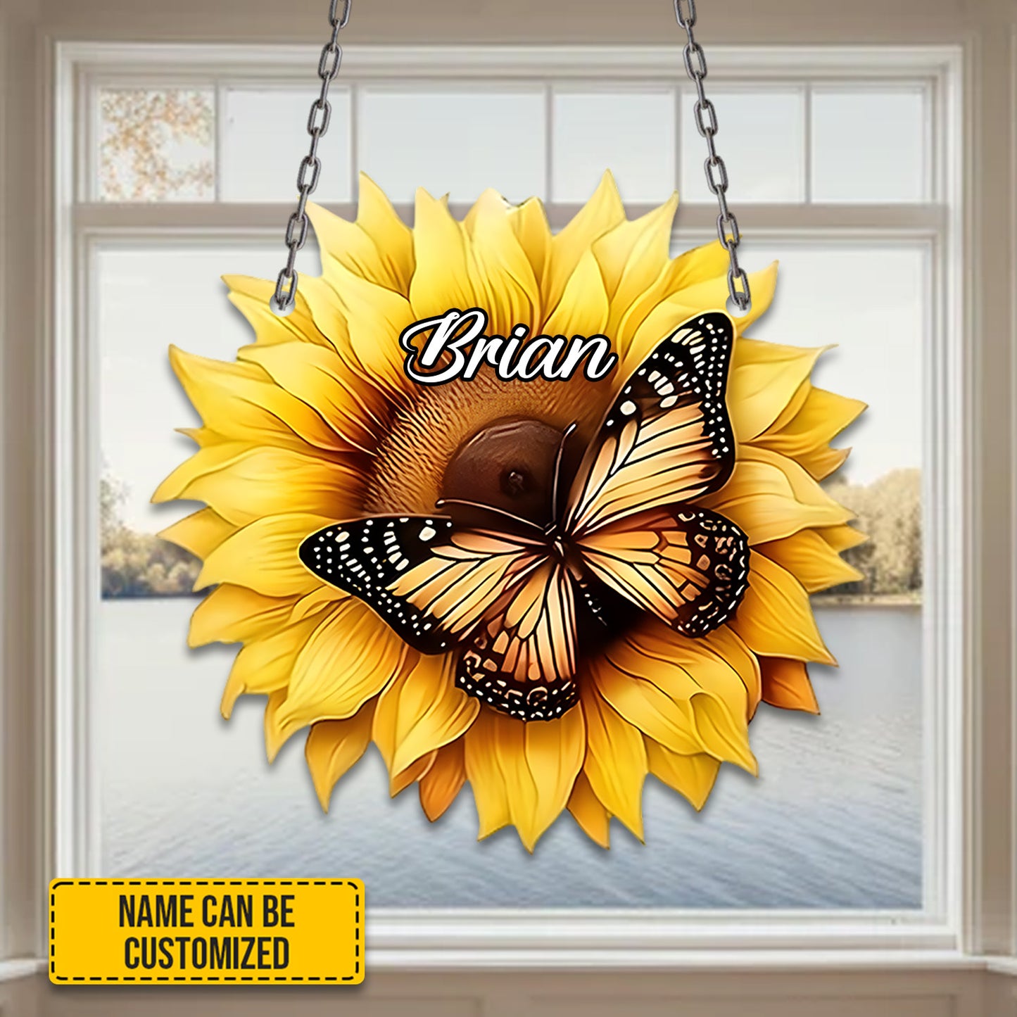 Sunflower Acrylic Window Hangings - Decor Home