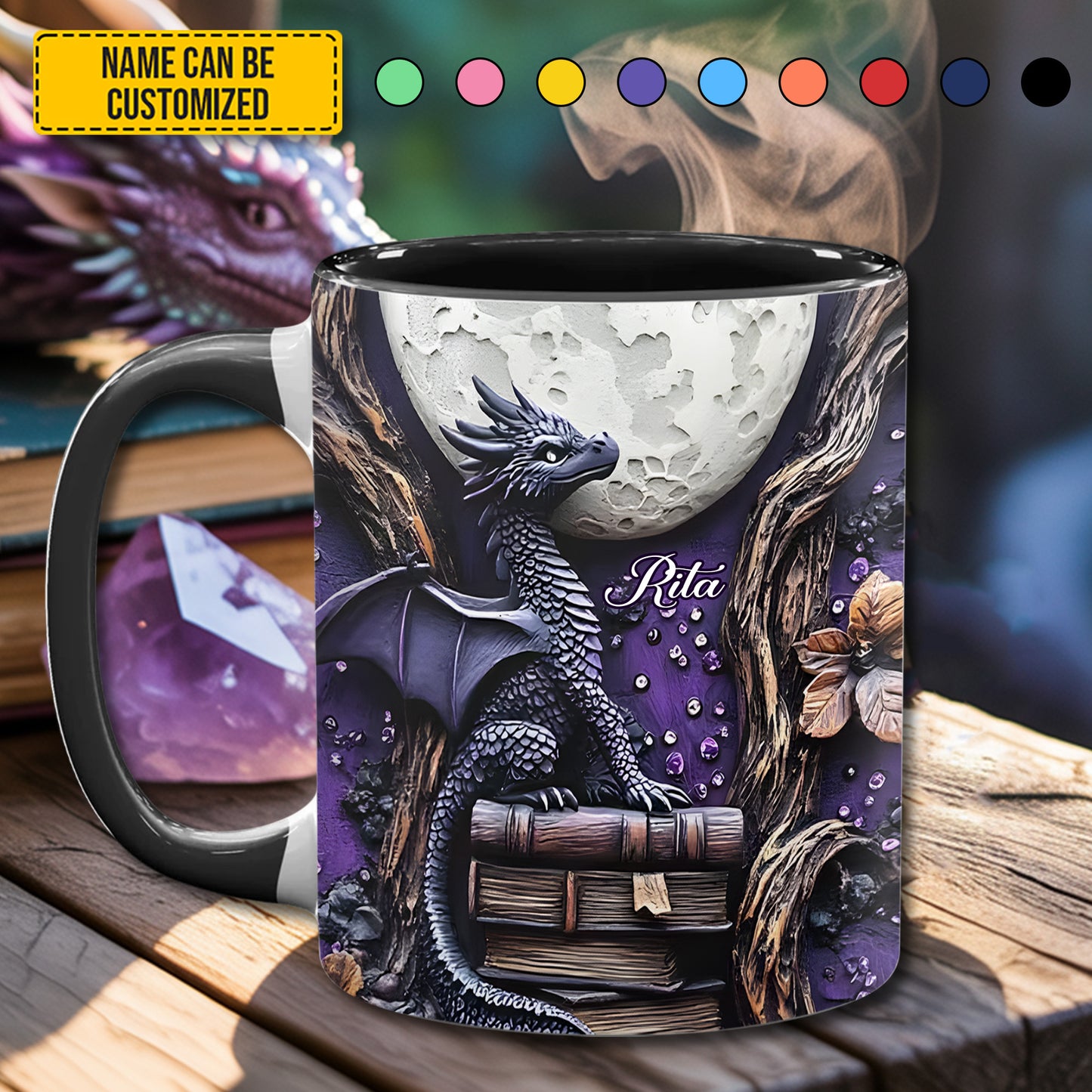 Wyrmling Dreams - Personalized Dragon Accent Mug