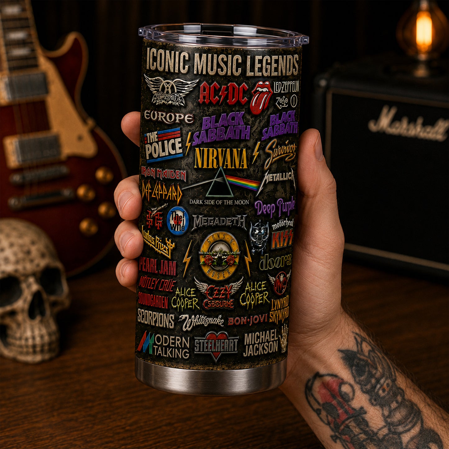 Rock Lovers - Classic Rock Legends Tumbler Version 5